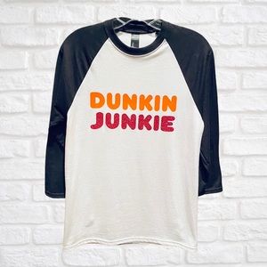 Dunkin Junkie 3/4 Sleeve Baseball Top | S